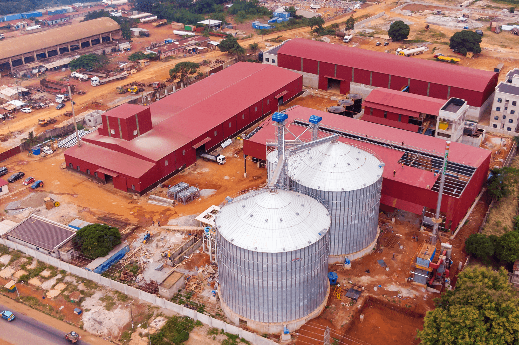 Aerial shot of A2 Factory